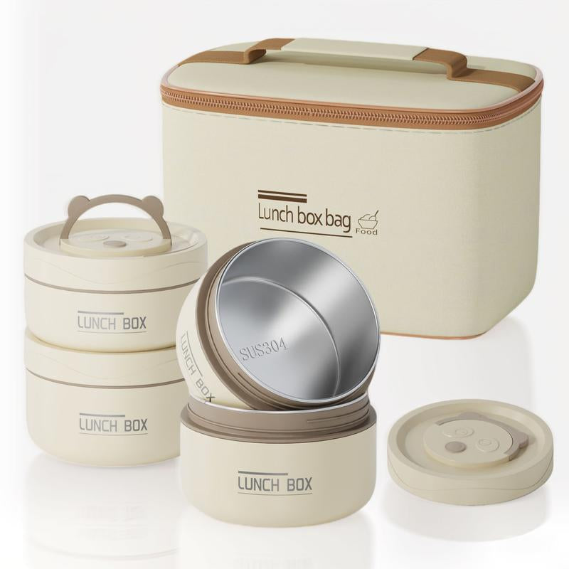 80W Electric Lunch Box Food Warmer, Plug-In Electric Lunch Box, 12V/24V/110V Self-Heating Lunch Box for Work and Travel with Insulated Pouch 1.5L/1.8L