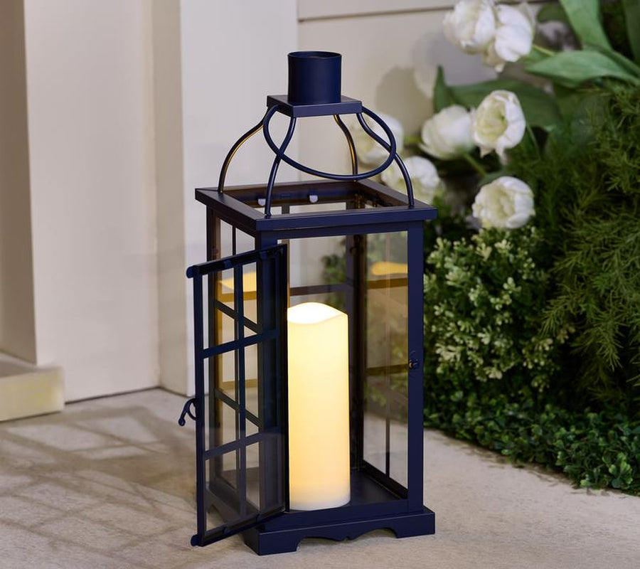 Hotel Du Cobb Set of 3 Lanterns with LED Candles and Remote
