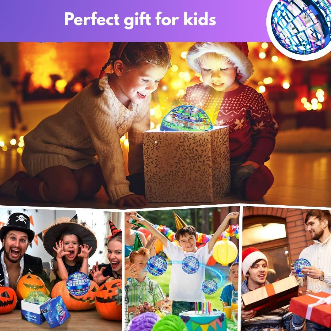 Flying Orb Ball 2025 Toys Soaring Hover Boomerang Spinner Hand Controlled Mini Drone Space Ball Cosmic Globe Spinning Kids Adults Outdoor Birthday Gift Cool Stuff for Boys Girls 6 7 8 9 10+ Year Old