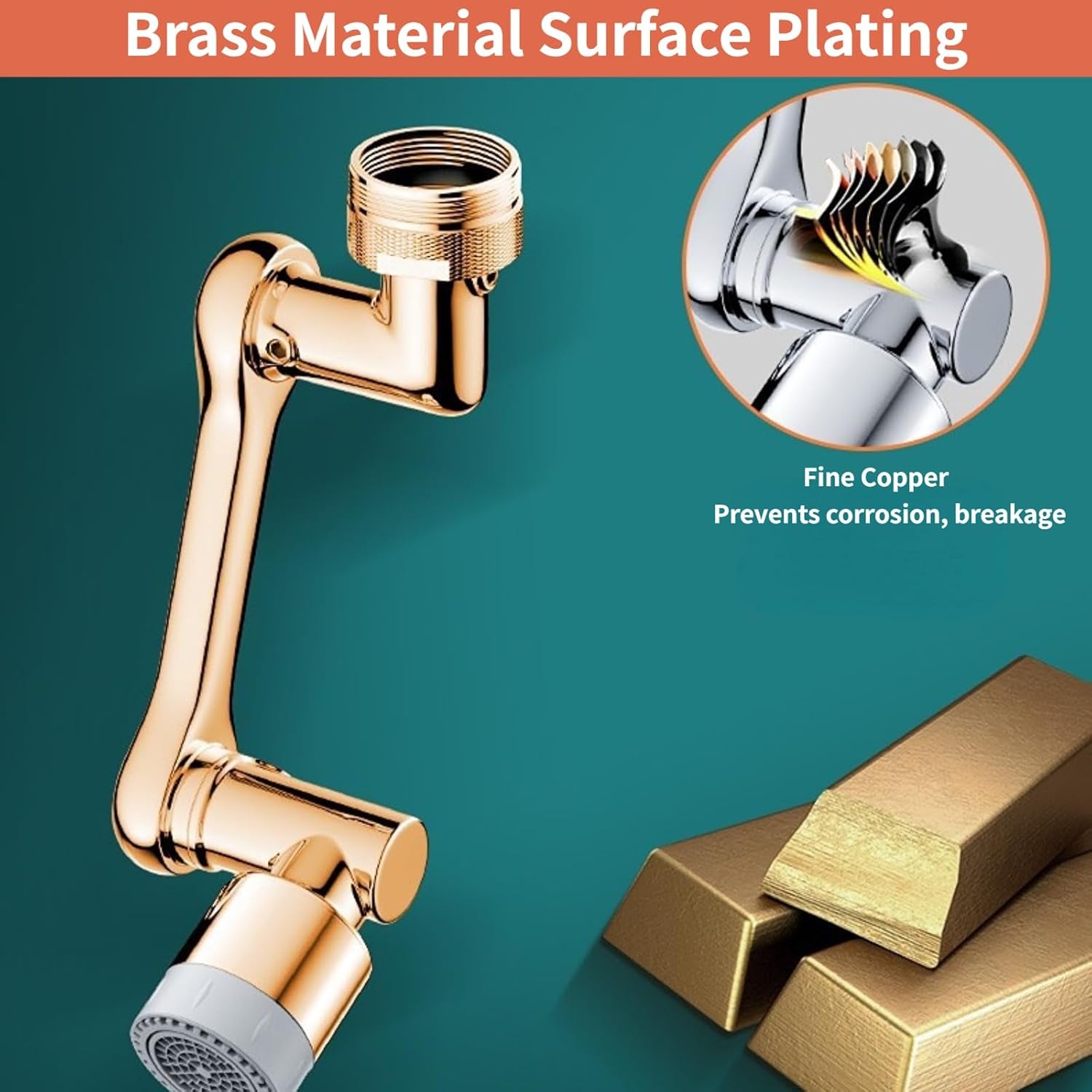 1440° Swivel Sink Faucet Extender - Universal Kitchen Sprayer, 2 Flow Modes, 1080°+360° Rotatable Sink Aerator Extension, Swivel Multifunctional Robotic Arm for Kitchen/Bathroom