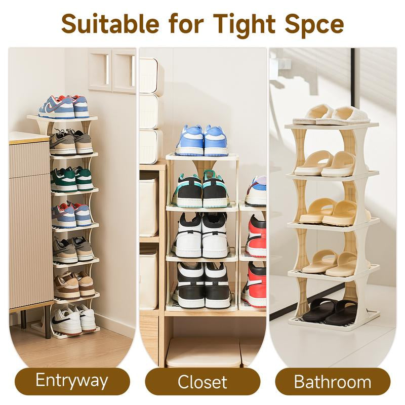 UFORU Multi-Layer Vertical Removable Shoe Storage Rack 1 Piece Modern Shoe Rack Shoe Rack Shoe Rack Cabinet Gift Storage Rack Home Storage Rack Home Storage Supplies Fathersdaygift Shoe Cabinet Storage