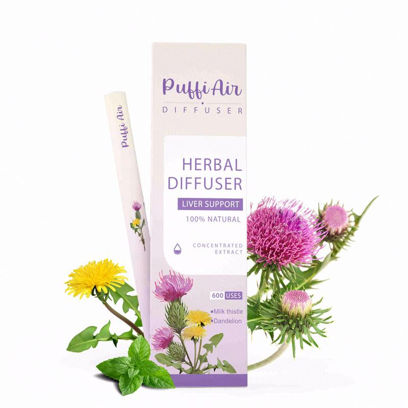 Puffiair Pure Herbal for Body Detoxification and Tongue Air Freshing,Herbal Support Pen Relaxation Diffusion Stick Solution