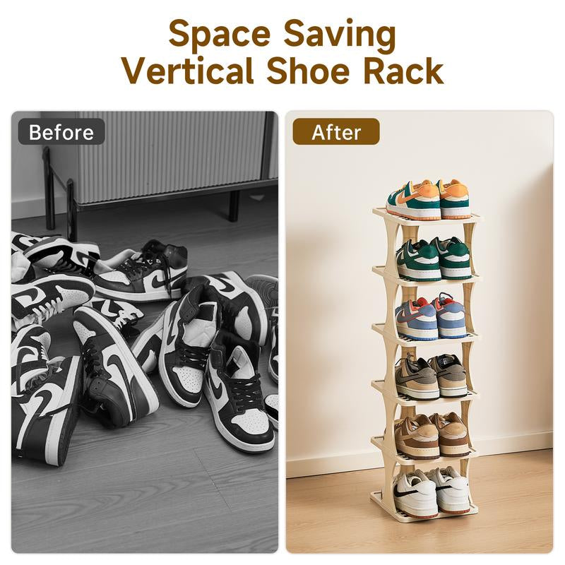 UFORU Multi-Layer Vertical Removable Shoe Storage Rack 1 Piece Modern Shoe Rack Shoe Rack Shoe Rack Cabinet Gift Storage Rack Home Storage Rack Home Storage Supplies Fathersdaygift Shoe Cabinet Storage