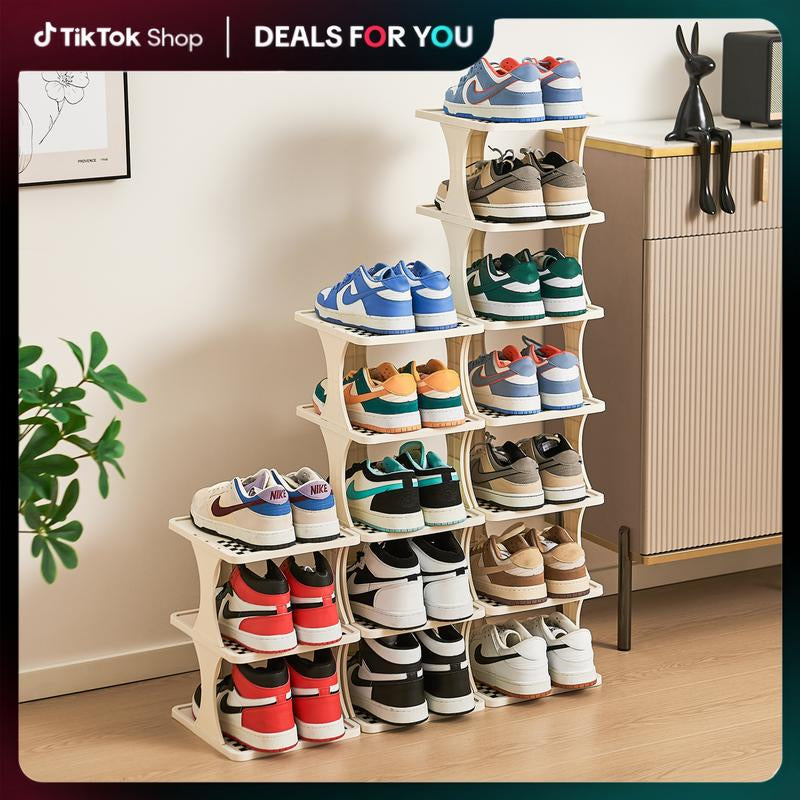 UFORU Multi-Layer Vertical Removable Shoe Storage Rack 1 Piece Modern Shoe Rack Shoe Rack Shoe Rack Cabinet Gift Storage Rack Home Storage Rack Home Storage Supplies Fathersdaygift Shoe Cabinet Storage